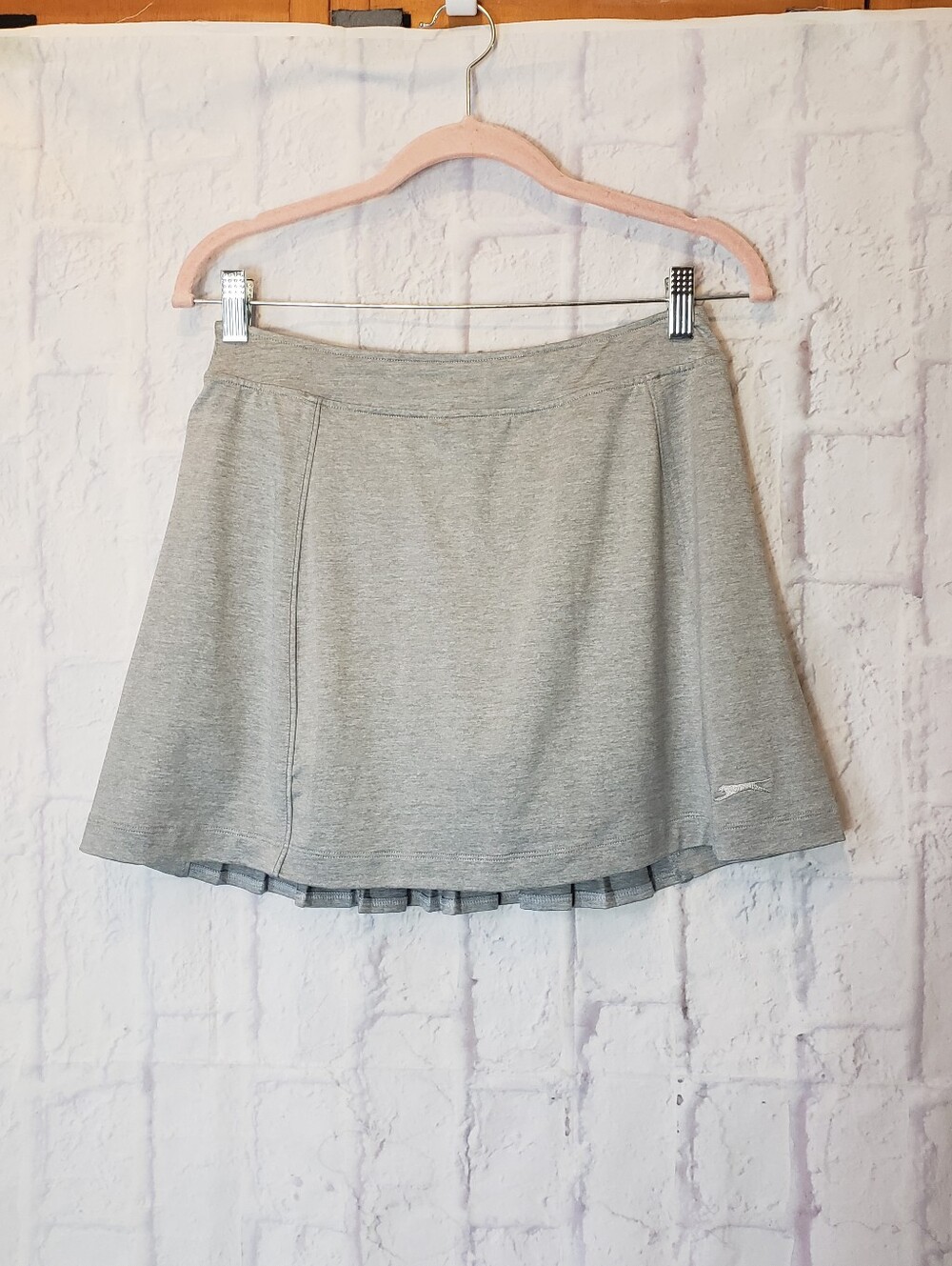 SLAZENGER Gray Pull-On Golf Tennis Activewear Skort Small